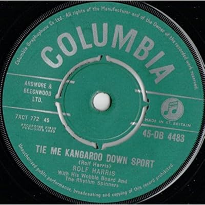 Rolf Harris - Tie Me Kangaroo Down Sport - 7" Single 1960 - Columbia 45-DB 4483 - UK Press