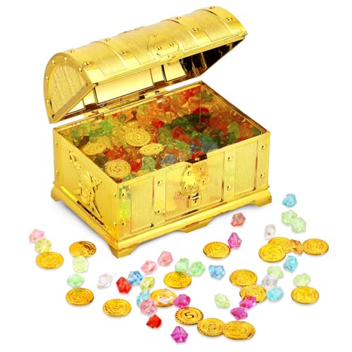 Hejo Coffre au Trésor Enfant, Coffre Pirate pour Anniversaire D'enfant, Boite avec Cadenas Avec...