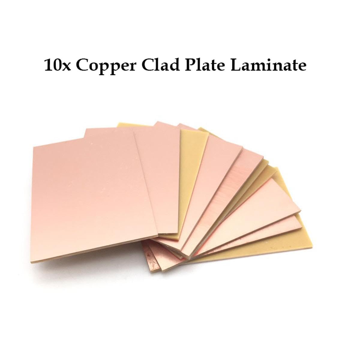 10 Stück Kupferplattiertes Laminat, 100x150mm Einseitig Kupferplattiert PCB Laminat Leiterplatte für industrielle Lötarbeiten