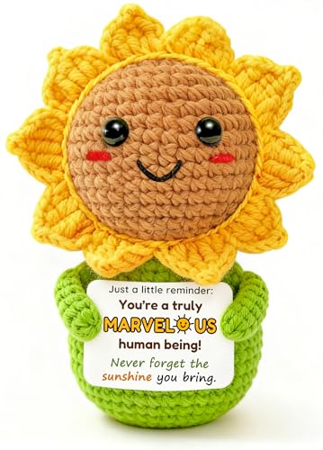 Krinisou Thinking of You Sunflower Gift for Women – Crochet