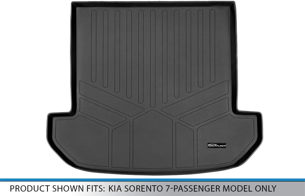 MAXLINER All Weather Custom Fit Cargo Liner Behind The 2nd Row Black Compatible with 2016-2020 Kia Sorento (Only Fits 7 Passenger Models)