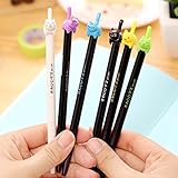 Katoot@ 8 pcs/Lot Cute kitties black ink gel pen Lucky cat Kawaii stationery zakka Office material escolar school supplies (Colorful)