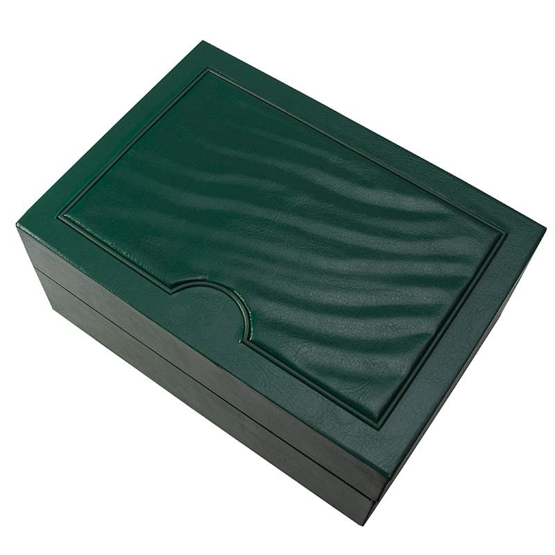 Caja exhibición reloj Caja almacenamiento reloj madera verde mejorada con almohada Caja reloj gama alta para Ro-le-x Day-to-na G-M-T Su-bma-rin-er