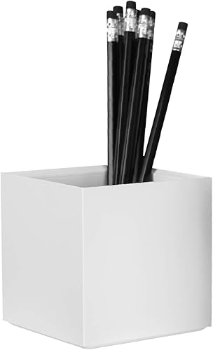 Organizador de escritorio Bostitch Office Konnect, taza para lápices y soporte para bolígrafos, blanco