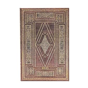 Agenda 13 Mois Flexis 2025 Mini Horizontal - Oiseau De Feu, Motif Batik Sur Soie