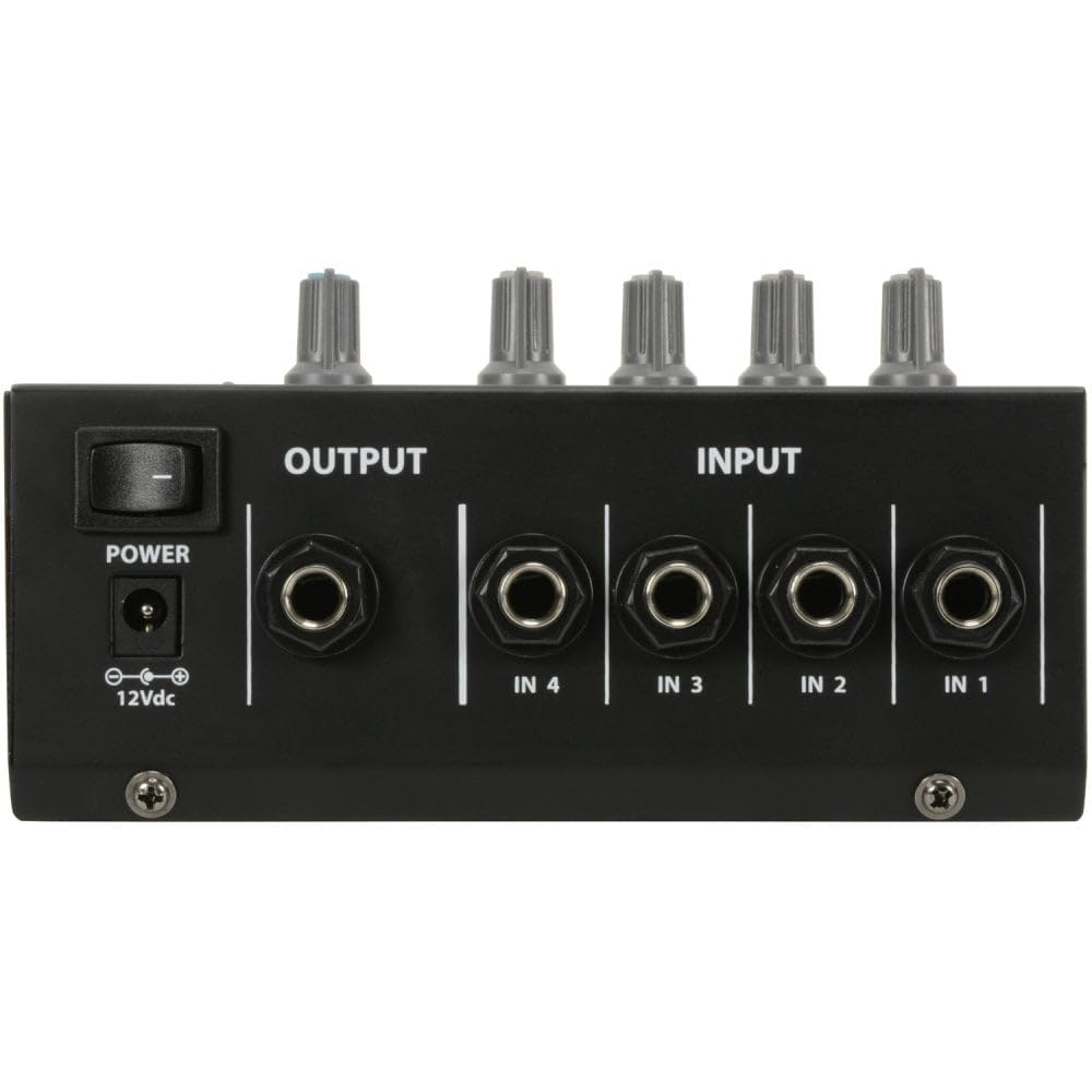 qtx MM41 Mini mixer microfono | 4 canali, nero