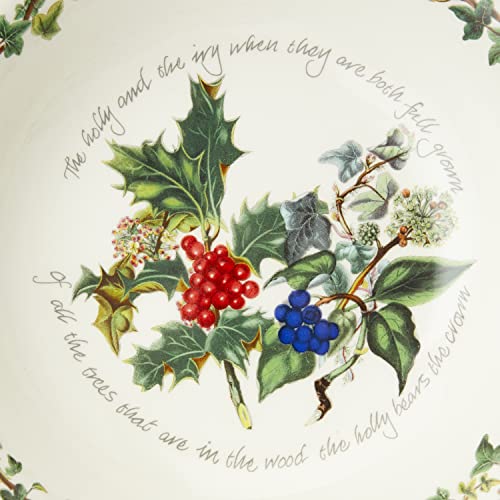 Portmeirion The Holly & Ivy Pasta Bowl, Multi-Colour, 20 cm, Set of 6, 20 x 20 x 4 cm - Image 2