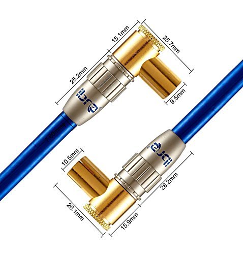 IBRA 3 m Cavo Antenna Coassiale 90°, (Gomito 90°