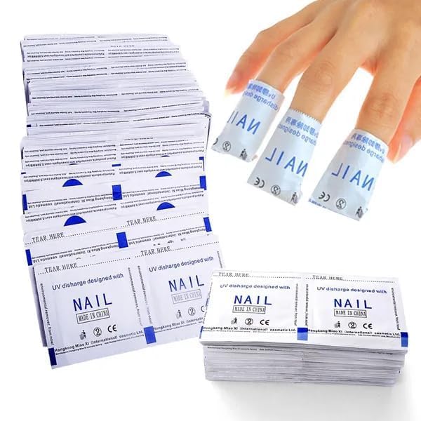 50 Pcs Gel Polish Remover Pads Foil Nail Art Cleaner DIY Nail Foil Gel Wraps Manicure Accessories Nail Care (50pcs)