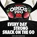 Oikos Pro Strawberry Yogurt-Cultured Ultra-Filtered Milk Product, 20 Grams of Protein, 0g Added Sugar, Just Delicious High Protein Snacks, 5.3 OZ Cup