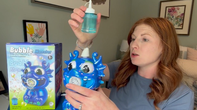 Look at this bubble blower! Fun for the kids!