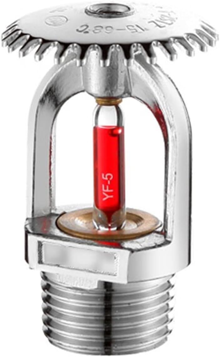 5 Pack Fire Sprinkler Head 68°C/155°F Automatic Thermal Trigger DN15 or DN20 Pendent Upright or Sidewall Type (DN20 Upright)