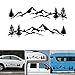 CviAn Adesivo Foresta di pini, Confezione da 2, per Adesivi per carrozzeria Laterale per Auto, Adesivi per Montagna, Adesivi per Auto nascosti con Graffi
