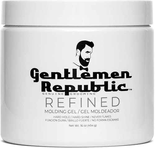 Miniatura 2 de Gentlemen Republic gel moldeador de cabello Refined resistente y con brillo para acicalamiento y peinado, Blanco, 1