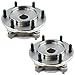 TRQ Front Wheel Hub Bearing Assembly Driver Passenger Pair for Tacoma 4Runner FJ