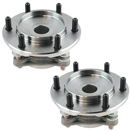 Image of TRQ Front Left Right Wheel Bearing Hub Assembly Pair 2 Piece Compatible with 2010-2023 Lexus GX460 2003-2009 GX470 2003-2023 Toyota 4Runner 4WD 2007-2014 FJ Cruiser 4WD 2005-2023 Tacoma 4WD
