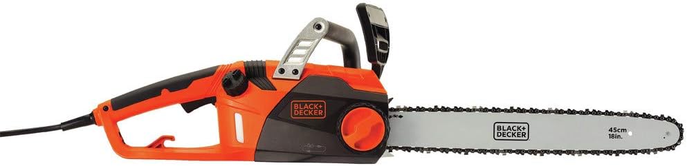 BLACK+DECKER Electric Chainsaw Corded, 18-Inch, 15-Amp Lightweight Chain Saw with Automatic Oiler (CS1518)
