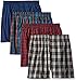 Fruit of the Loom Men's Premium Woven Boxer (4 Pack), Tartan, Medium