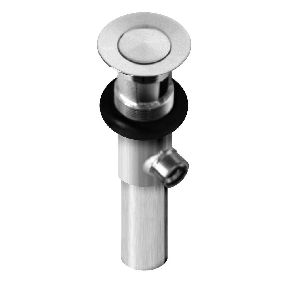 Bathroom Sink Drain Pop-Up Kit - Chrome Silver Finish, 1-1/4 Inch, Includes Lever & Adjusting Rod