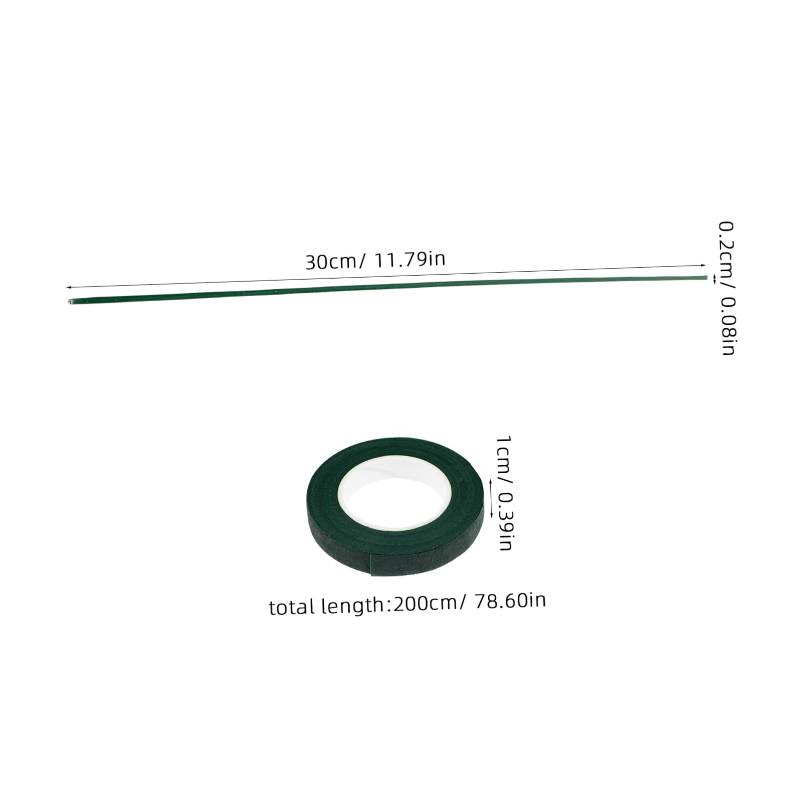 jojofuny Floral Tape Set for DIY Flower Crafting Bendable Wire Stem Bouquet Accessories