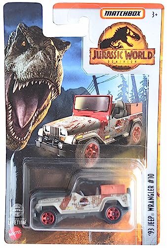 Matchbox '93 Jeep Wrangler Jurassic World miniatura 1