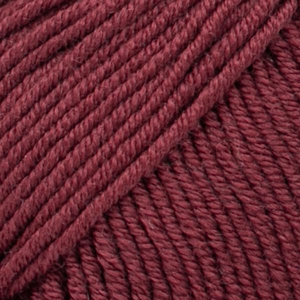 Superwash 100% Merino Wool Yarn for Knitting and Crocheting, 3 or Light, DK, Leight Worsted Weight, Drops Merino Extra Fine, 1.8 oz 115 Yards per Ball (48 Bordeaux)