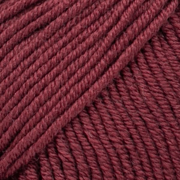 Superwash 100% Merino Wool Yarn for Knitting and Crocheting, 3 or Light, DK, Leight Worsted Weight, Drops Merino Extra Fine, 1.8 oz 115 Yards per Ball (48 Bordeaux)