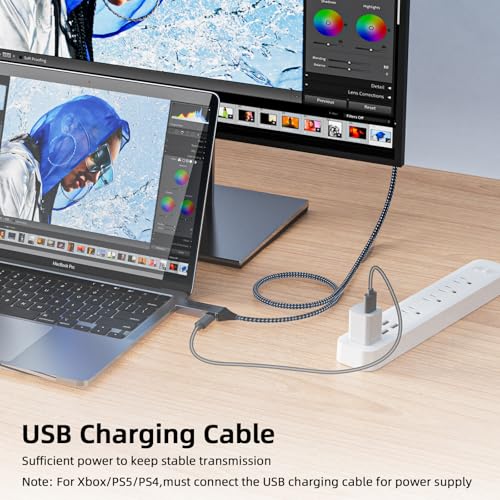 Câble DisplayPort 4K HDMI bidirectionnel fluide à 60 Hz pour console PS5 - 3