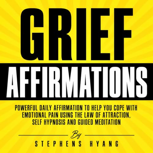 Diseño de la portada del título Grief Affirmations