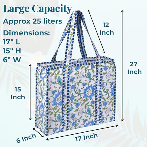 Bolso tote acolchado grande para mujer miniatura 3