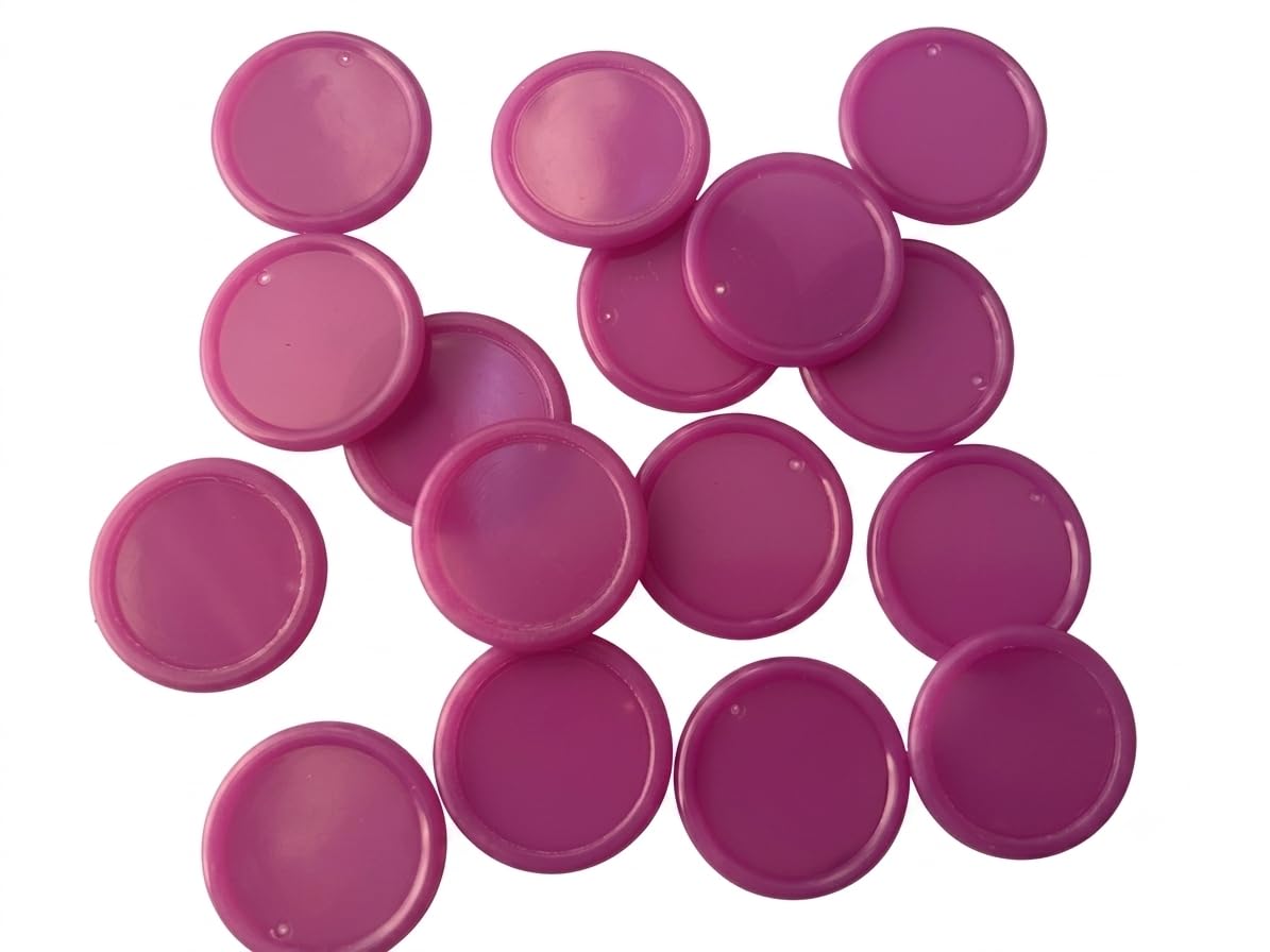 500 X PURPLE TOKENS DRINK VOUCHERS REWARDS POKER CHIPS 25MM