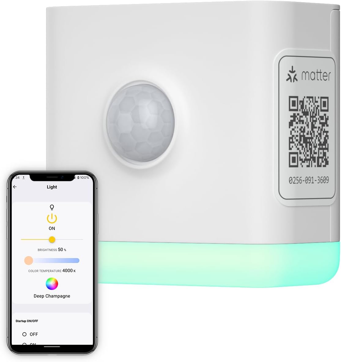 Smart Color Night Light, Matter Over WiFi, 3-1 Multi-Functionality, Work with SmartThings, Google Home, Apple Home, Alexa