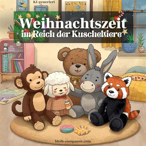 Beste Gute Nacht Geschichte zum Anh&ouml;ren - Weihnachtszeit im Reich der Kuscheltiere - Traumreise f&uuml;r Kinder
