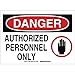 Brady 95397, Admittance Sign, (Pack of 20 pcs)