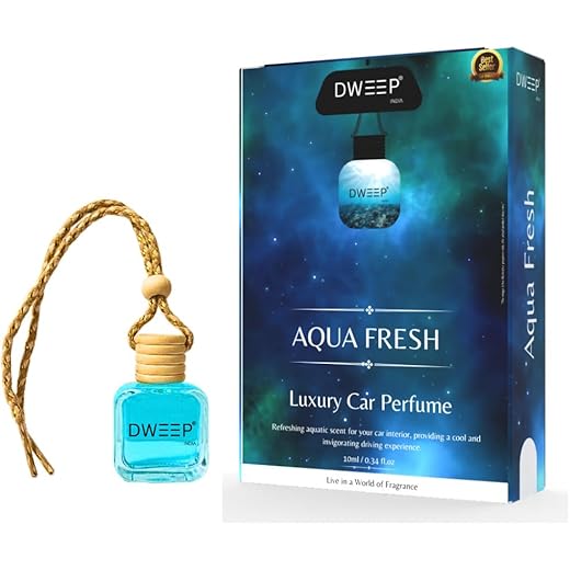 Hanging Car Perfume + Freshener Aqua Fresh
