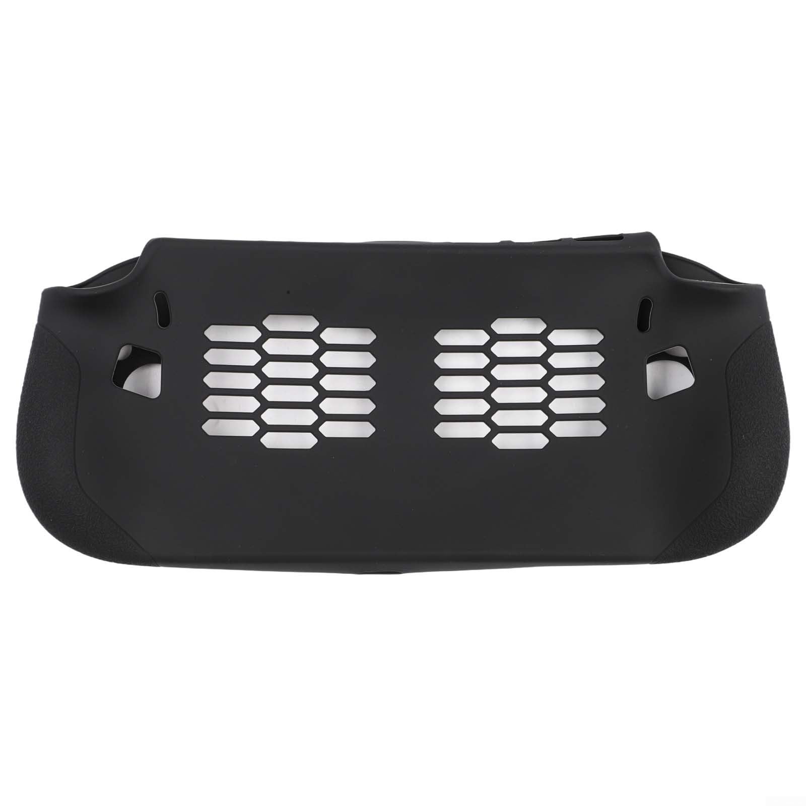 Custodia protettiva ergonomica in silicone per console portatile Legion GO S, cover morbida su misura per dispositivi da gioco, guscio in gomma resistente, compatibile con porte (nero)