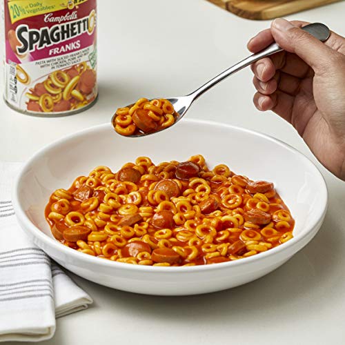Amazon Com Campbell S Spaghettios Pasta With Franks 15 6 Ounce Can Pack Of 12 Everything Else