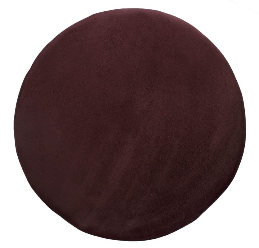 Image of Ottoman Stool for Living Room, Velvet Foot Rest Puffy for Sofa, Foot Stool for Sitting, Modern Puffy for Bedroom, Metal Legs Ottoman for Home Decor, 17 inch Height (Stool-Coffee)