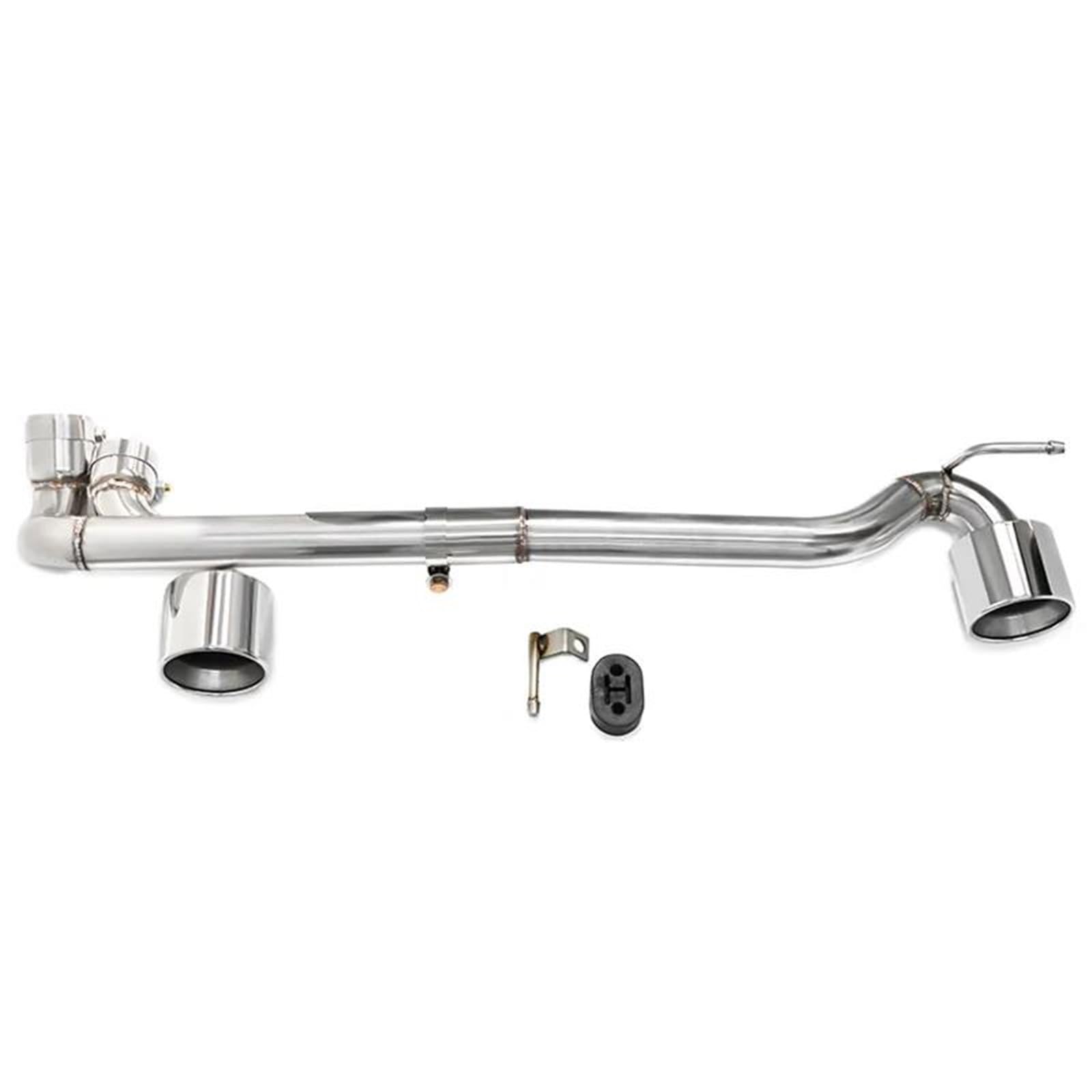 Embout d'échappement double sortie en acier argent contre la rouille pour BMW E90 E92 2006-2016