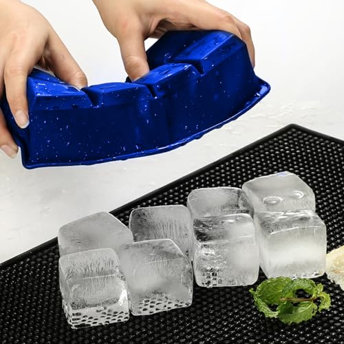 Molde para cubos de hielo de silicona 2 piezas miniatura 6