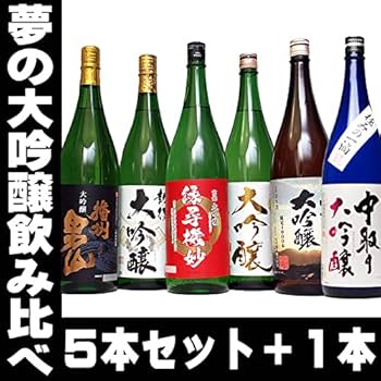 日本酒 5本セット1800ml 夢の大吟醸飲み比べ 日本酒 5本セット1800ml 夢の大吟醸飲み比べ