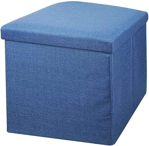 Repose-Pieds de Rangement Ottoman Cube Vert Clair Boîte Pliable Peu Encombrant - 2