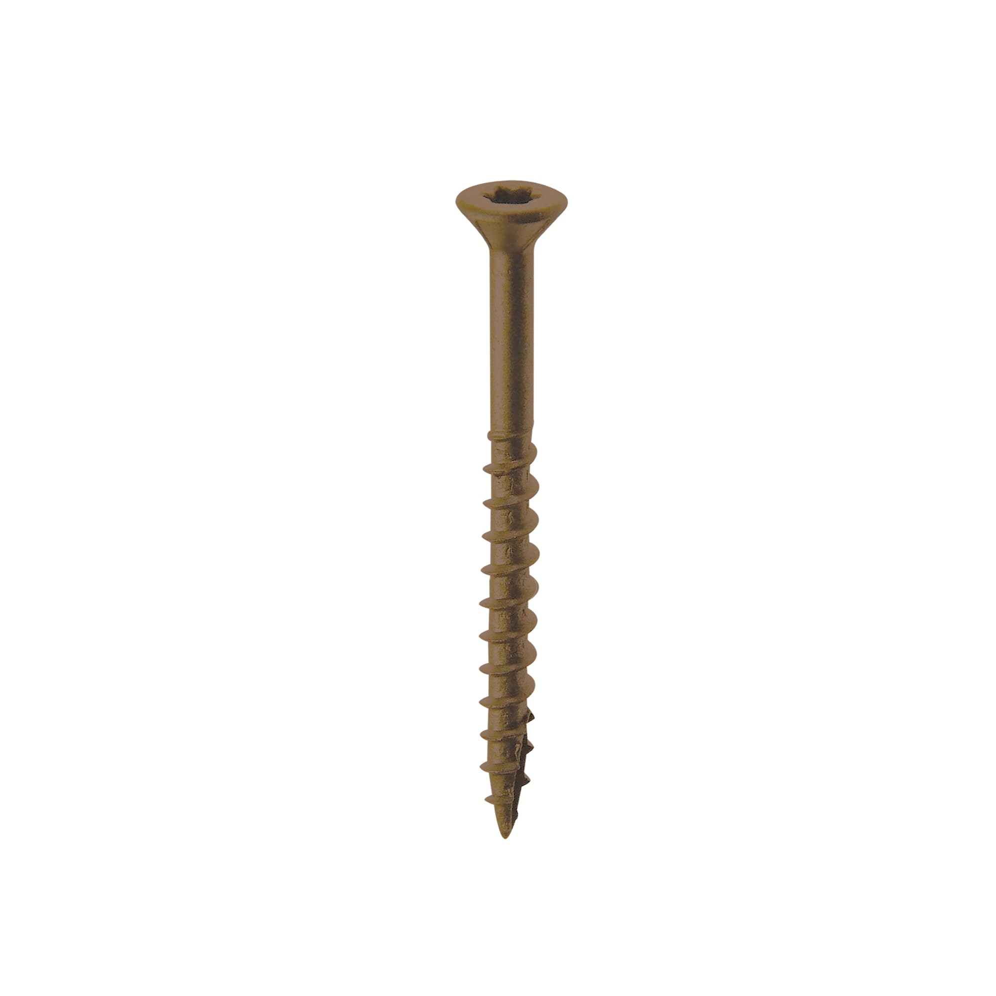 Nuvo Iron#8 Screw, 2 1/2”, Torx Head, Brown, 1200 Count
