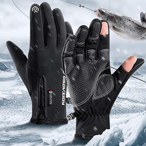 Luvas de pesca Besportble, luvas com 2 dedos para homens e mulheres, pesca, caça, fotografia, caminh