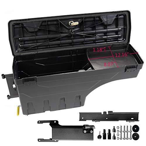 Truck Bed Storage Box Toolbox Compatible For Ford F-150 2015-2019 Passenger And Driver Side ( Left And Right Side) 2Pcs Set #TOP7