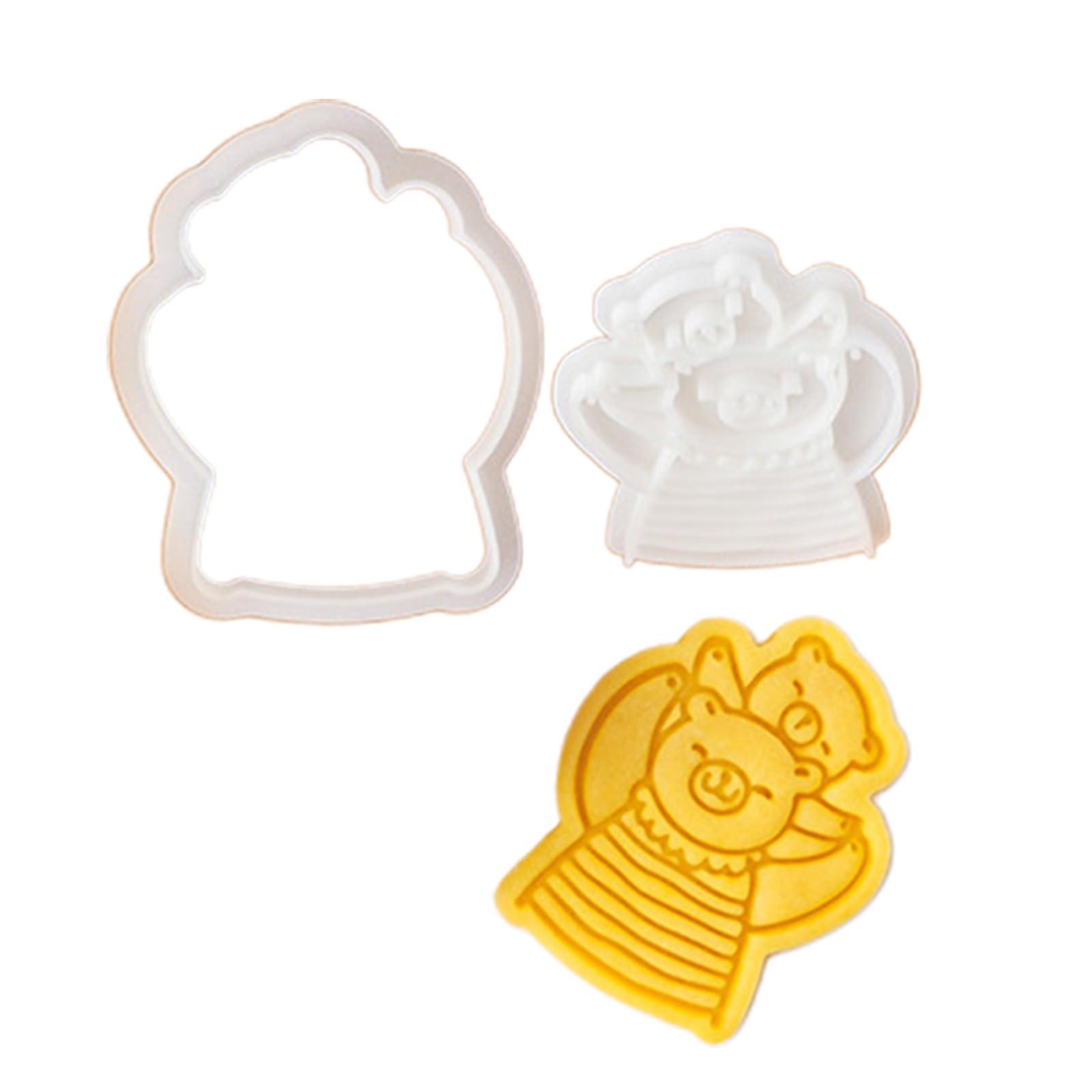 MALSSE Cartoon Animal Cookie Mold Lovely Biscuits Molds Food Grade Silicone for Baking Enthusiasts and Children Food Grade Silicone Mold