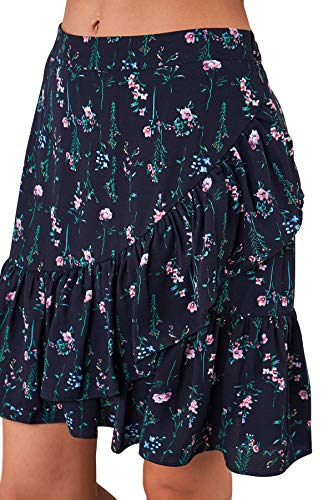 Sugar Lips Women's Floral Ruffle Mini Skirt2