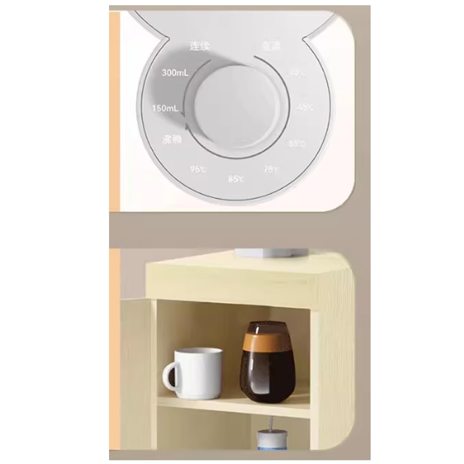 Distributore di Acqua Dispenser istantaneo for bar da tè caldo Dispenser di acqua for uso domestico Secchio montato sul fondo for acqua bollente Nuovo modello di fascia alta Dispenser Acqua(B)