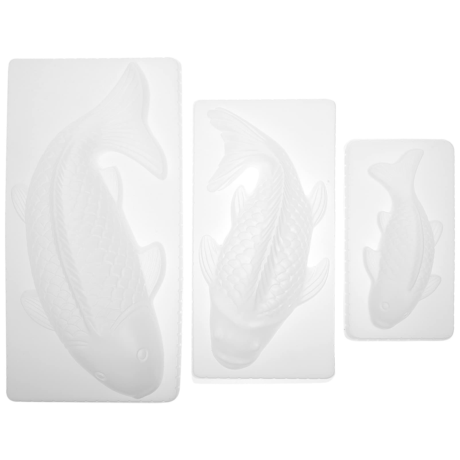 Kichvoe 3piezas Moldes De Gelatina Forma De Pescado Para Hornear Perfectos Para Chocolates Galletas y Pasteles De Arroz Material Seguro y Antiadherente