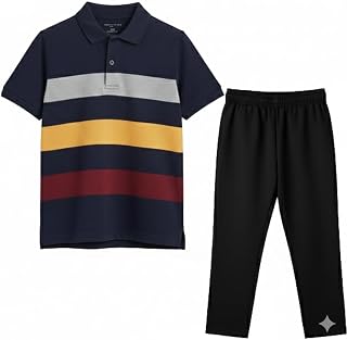 UNFLD Kids T-Shirt and Pyjama Set for Boys and Girls | Cotton Pyjama Set| Soft Comfortable Pajama Set |Summer/Home Wear| H... Price In India